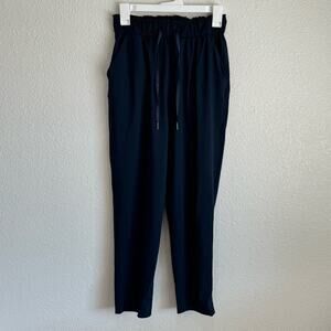 16. Lululemon Women’s Size 4 Keep Moving Pant Navy Blue Workout Gym Running Boho